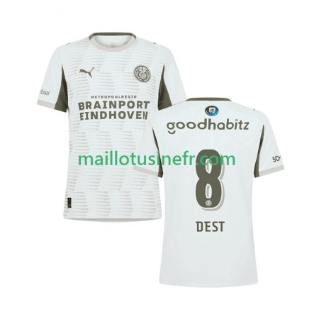 Maillot de Foot PSV Eindhoven Sergino Dest 8 Troisième 2025-26